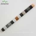 White stone rolling pins with wood grip